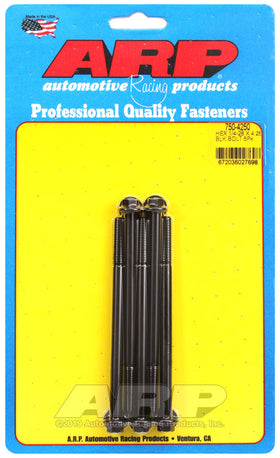 1/4-28 X 4.250 BLK HEX 5PK