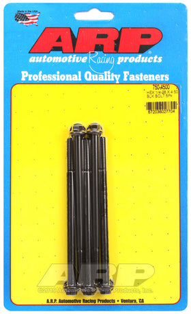 1/4-28 X 4.500 BLK HEX 5PK