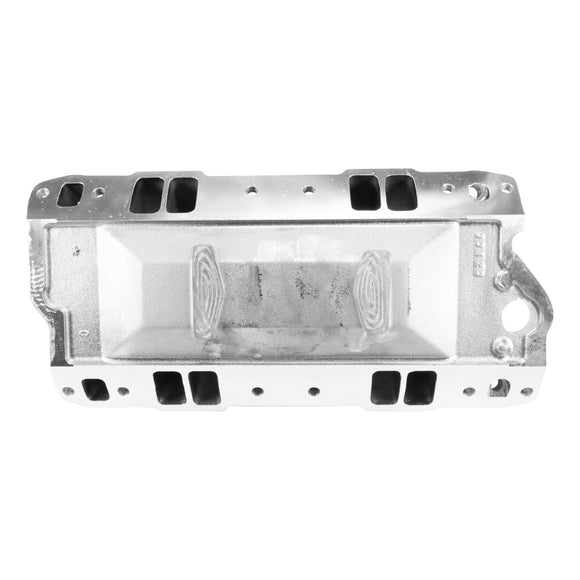 Edelbrock Intake Manifold - Small Block Chevy - RPM Air Gap - Chrome Plasma Coated
