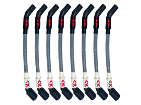 Kooks 10mm Spark Plug Wires - Grey w/ Black Boots (8 pc. Set)