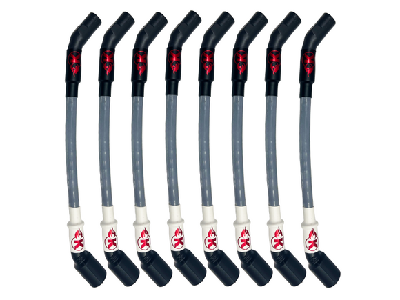 Kooks 10mm Spark Plug Wires - Grey w/ Black Boots (8 pc. Set)