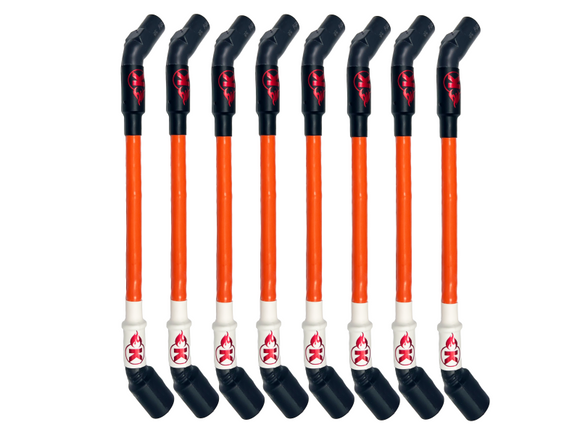 Kooks 10mm Spark Plug Wires - Orange w/Black Boots (8 pc. Set)