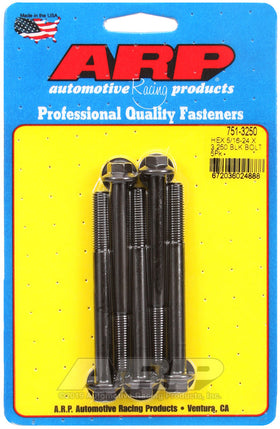 5/16-24 X 3.250 BLK HEX 5PK