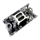 Edelbrock RPM Air-Gap Manifold for Small-Block Chevy Vortec, Chrome Plasma-2