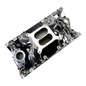 Edelbrock RPM Air-Gap Manifold for Small-Block Chevy Vortec, Chrome Plasma - 0