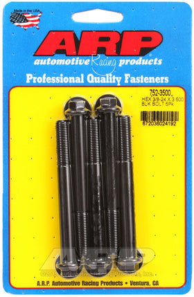 ARP 3/8-24 x 3.500 Hex Black Oxide Bolts (5/pkg)