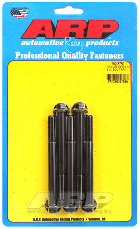 3/8-24 X 3.750 BLK 3/8 HEX 5PK