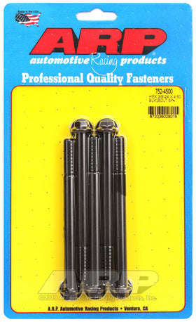 3/8-24 X 4.500 BLK 3/8 HEX 5PK