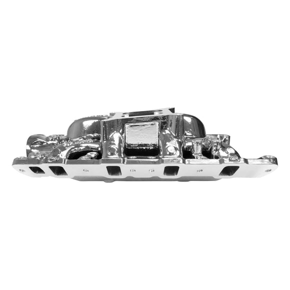 Edelbrock RPM Air-Gap Intake Manifold for Small-Block Ford, Chrome Plasma Finish