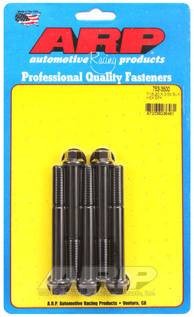 7/16-20 X 3.500 BLK HEX 5PK