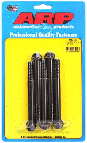 7/16-20 X 4.250 BLK HEX 5PK