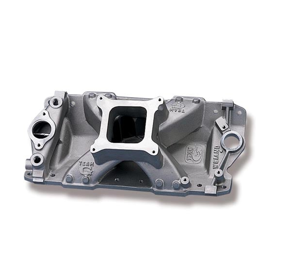 WEIAND MANIFOLD. SBC EARLY SP SQ