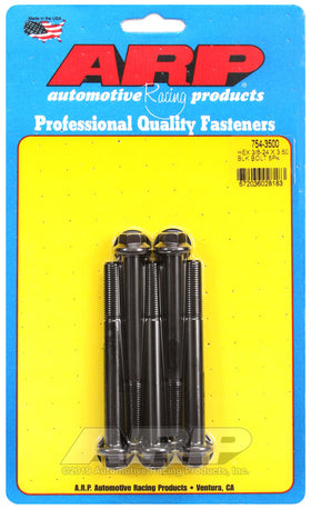 3/8-24 X 3.500 BLK HEX 5PK