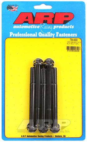 3/8-24 X 4.000 BLK HEX 5PK