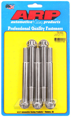 1/2-20 X 4.500 SS 12PT 5PK