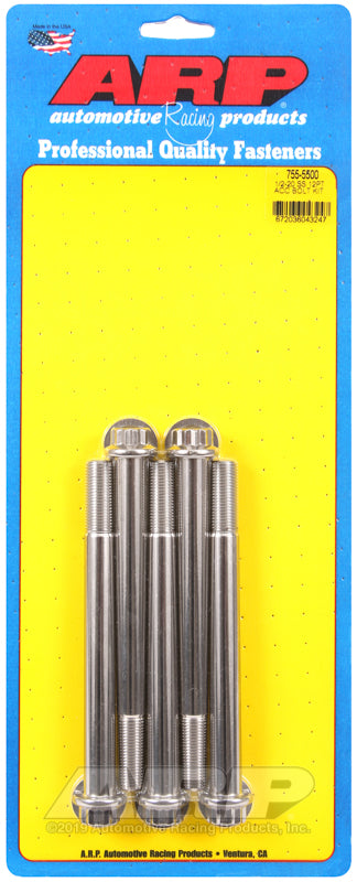 1/2-20 X 5.500 SS 12PT 5PK