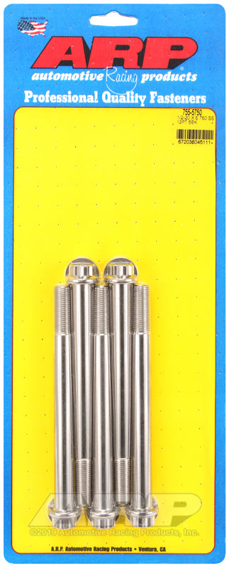 1/2-20 X 5.750 SS 12PT 5PK