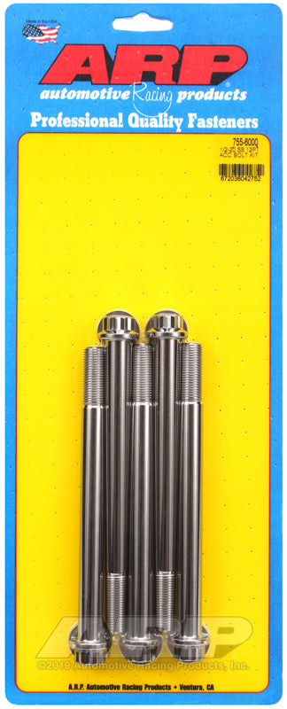 1/2-20 X 6.000 SS 12PT 5PK