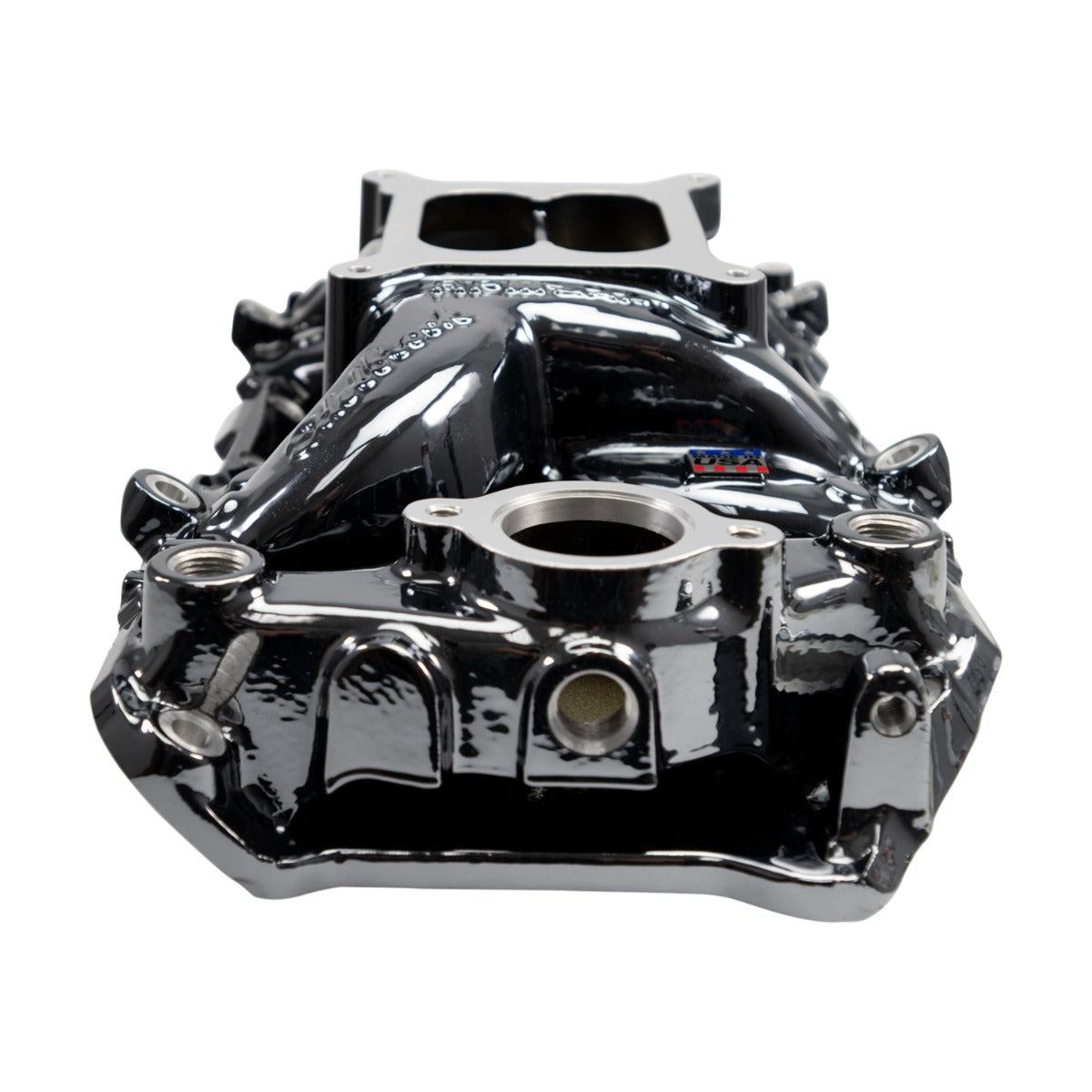 EDELBROCK RPM Air-Gap Intake Manifold for Big-Block Chevy Oval Port, Black Plasma Finish