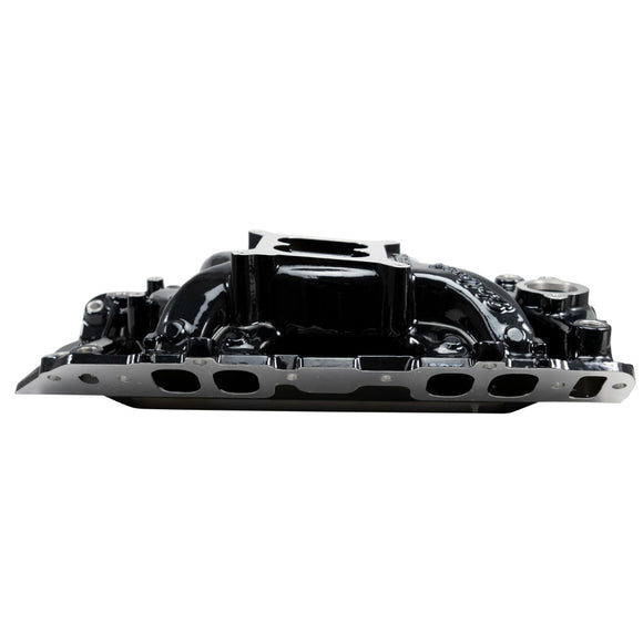 EDELBROCK RPM Air-Gap Intake Manifold for Big-Block Chevy Oval Port, Black Plasma Finish