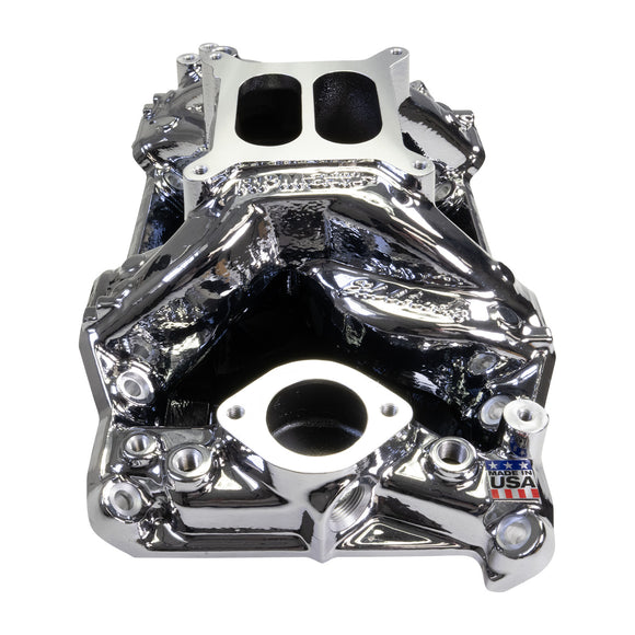 EDELBROCK RPM Air-Gap Small Block Chrysler Intake Manifold - Chrome Plasma