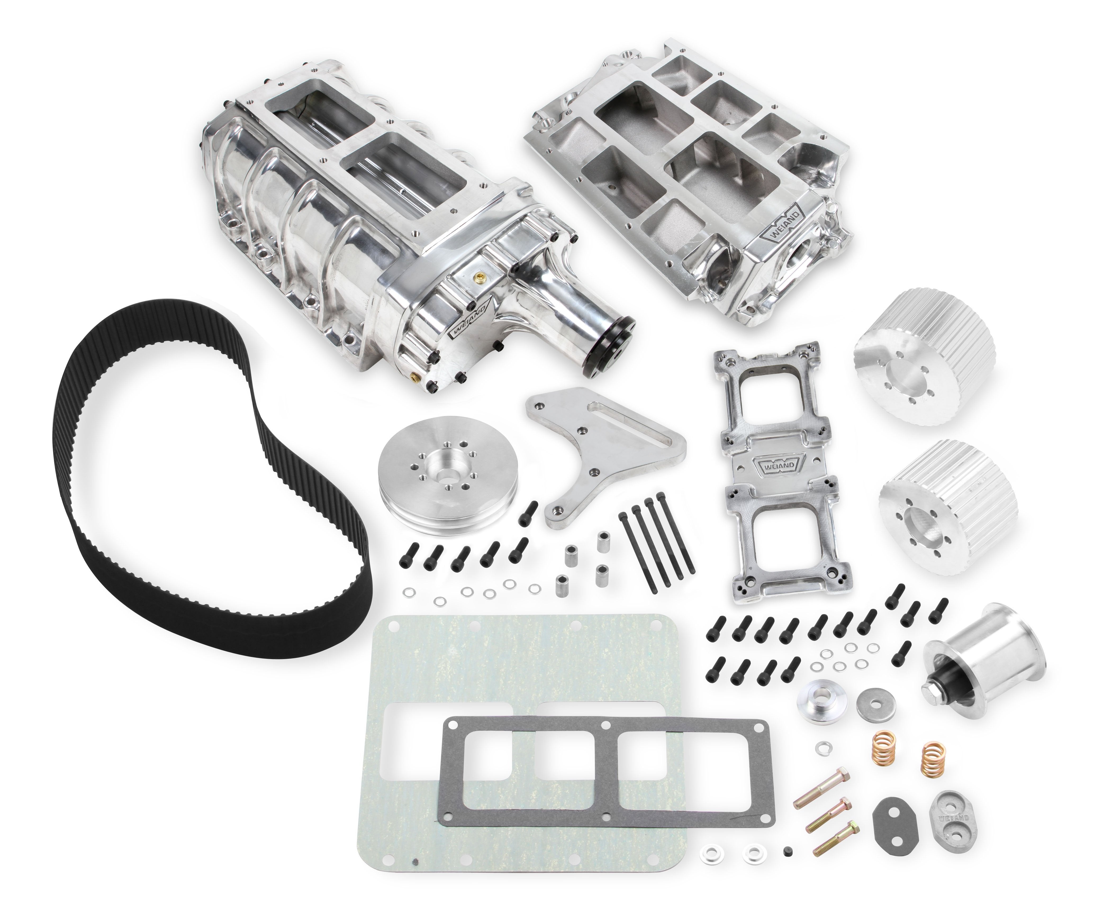 WEIAND 6-71 BLOWER KIT. SBC 8MM POLISHED