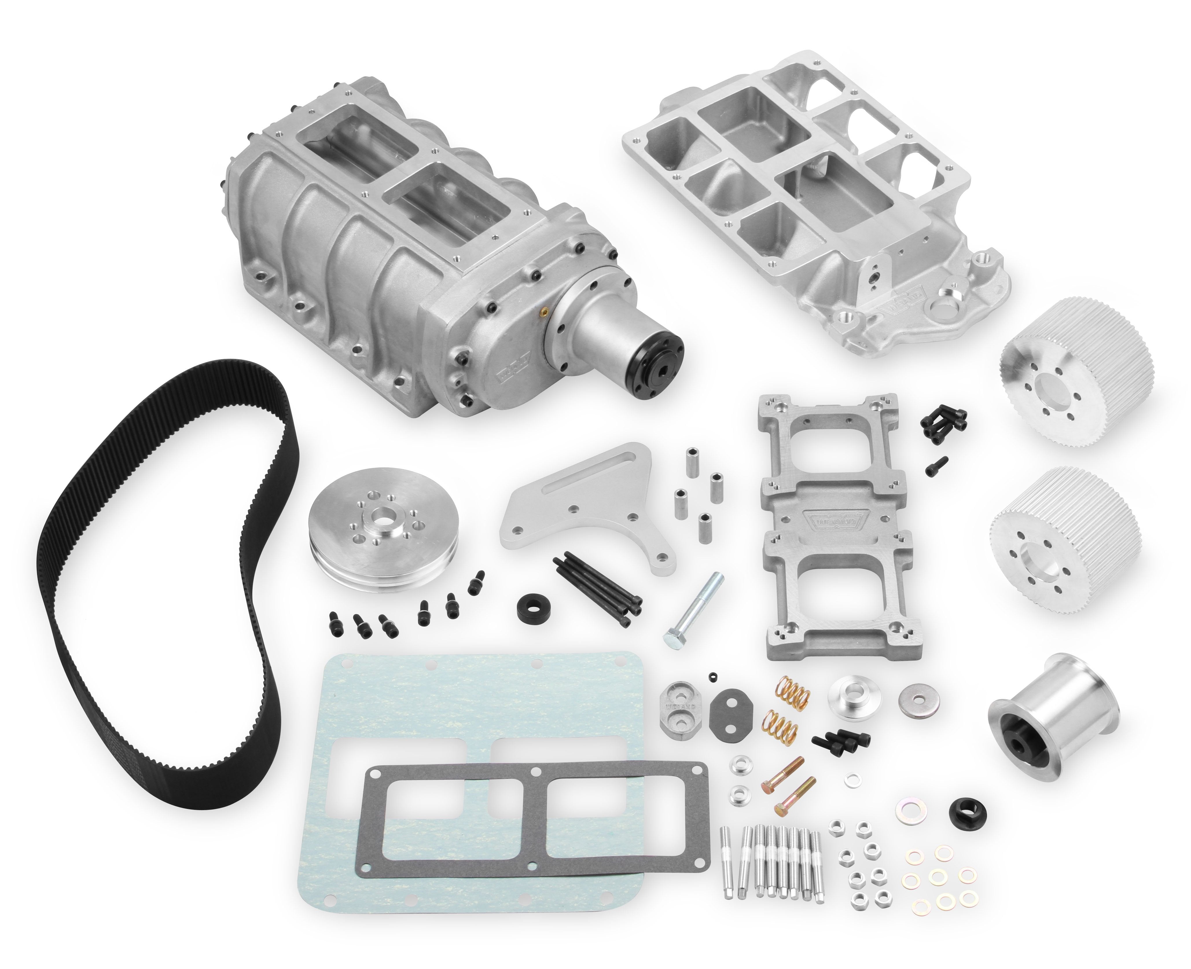 WEIAND 6-71 BLOWER KIT. SBC 8MM SATIN