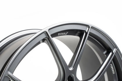 Titan 7 T-CS5 19x9.5 5x114.3 +35 Offset / 64.15 CB Iridium Silver Wheel
