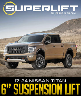 Superlift 17-24 Nissan Titan 4wd (No XD) 6in. Lift Kit w/Superlift Rear Shocks