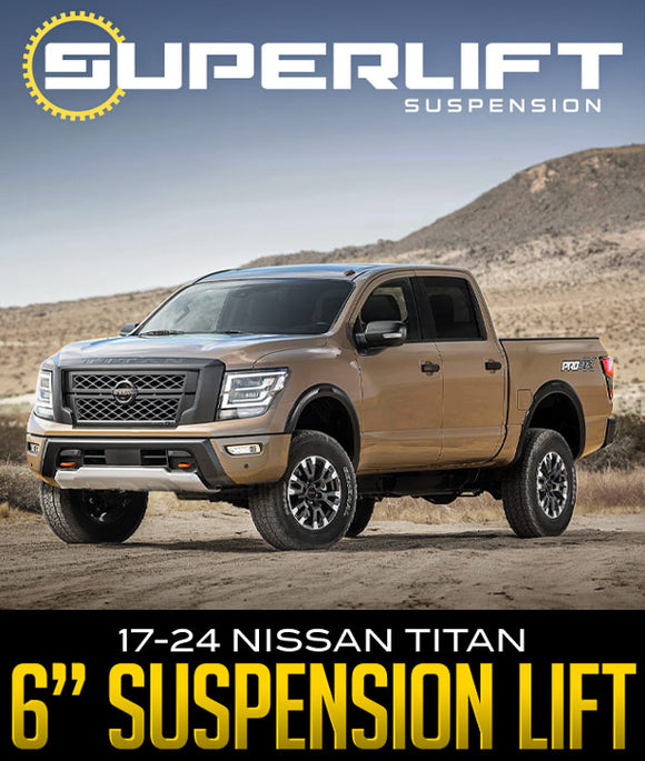 Superlift 17-24 Nissan Titan 4wd (No XD) 6in. Lift Kit w/Superlift Rear Shocks