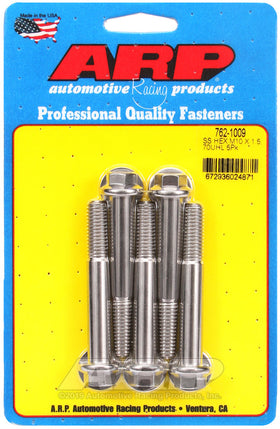 M10 X 1.50 X 70 SS HEX 5PK