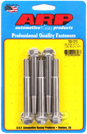 ARP M10 x 1.25 x 80 SS Hex Bolts (5/pkg)