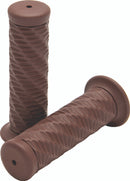 Bikers Choice 1 Inch Brown Spiral Grip-1
