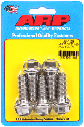 ARP M12 x 1.50 x 35 SS Hex Bolts (5/pkg)
