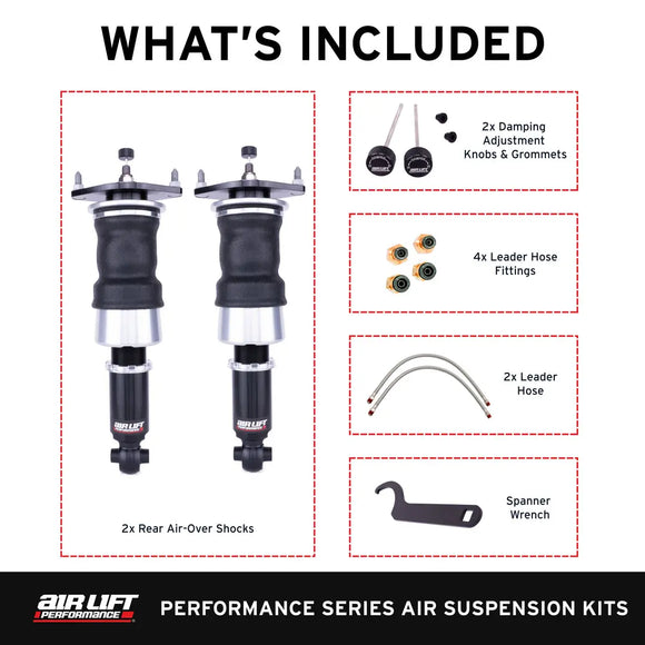 Performance Air Suspension Rear Kit Subaru Brz, Scion FRS, Toyota 86 GT or GR86