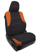 PRP 11-24 Toyota 4Runner Front Seat Covers (Pair) - Black/Orange-1