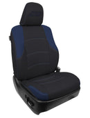 PRP 11-24 Toyota 4Runner Front Seat Covers (Pair) - Black/Navy Blue-1