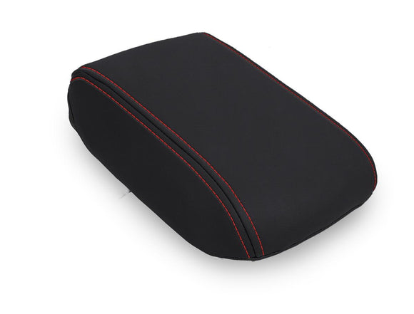 PRP 2013-2017 Subaru Crosstrek Center Console Cover - Black w/ Red Stitch