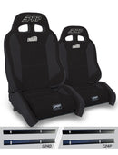 PRP 03-06 Jeep Wrangler TJ Enduro Elite Suspension Seat Crawl Edition - Black (Pair)-1