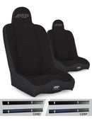 PRP Daily Driver High Back Suspension Seats Kit for 03-06 Jeep Wrangler TJ (Pair) - Black-1