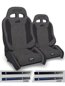 PRP 03-06 Jeep Wrangler TJ Enduro Elite Suspension Seat Crawl Edition - Gray (Pair)-1