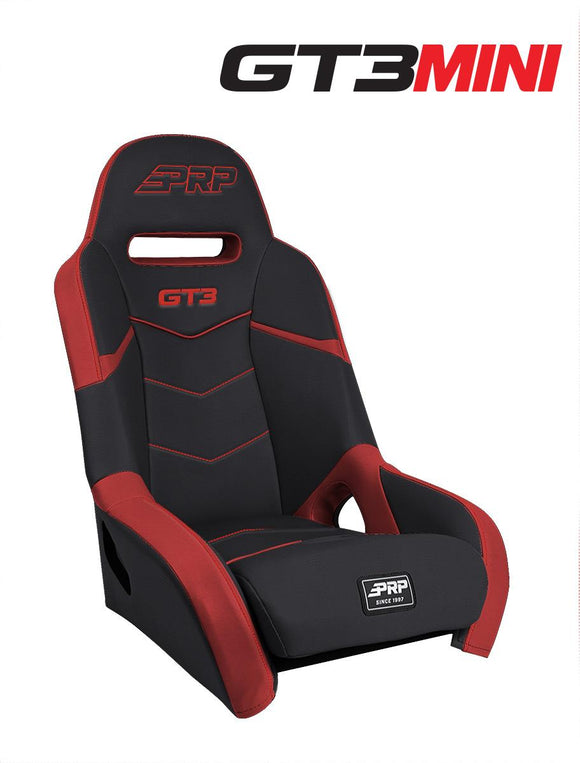 PRP GT3 Rear Suspension Seat- Black/Red