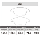 iSWEEP Brake Pads | Front • PQ35 A3/TT, Golf/GTI/Jetta/GLI-2