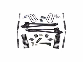 Superlift 13-18 Dodge Ram 3500 4WD 4in Lift Kit Replacement Radius Arms w/ Superlift Shocks