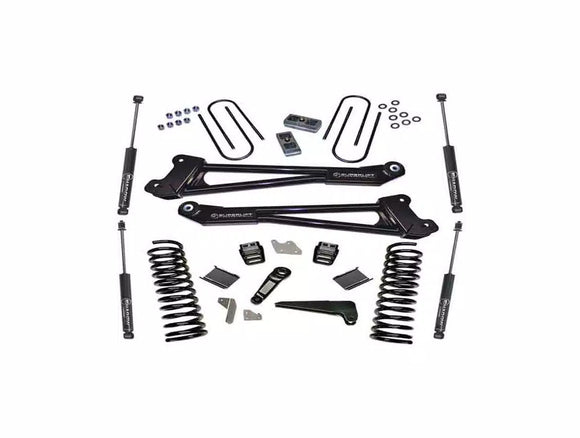 Superlift 13-18 Dodge Ram 3500 4WD 4in Lift Kit Replacement Radius Arms w/ Superlift Shocks