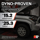 Cold Air Intake System - High-flow Air Filter, Aluminum Tube - TOYOTA TACOMA L4-2.4L TURBO-6