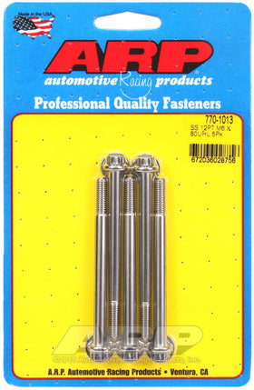 ARP M6 x 1.00 x 80 12pt SS Bolts (5/pkg)