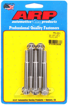 ARP M8 x 1.25 x 70mm 12pt Stainless Steel Bolts (Set of 5)