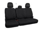 PRP 12-14 Ford Raptor  Rear Bench Seat Covers- Black with Silver Stitch-1