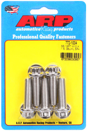 ARP M10 x 1.50 x 35 12pt SS Bolts (5/pkg)